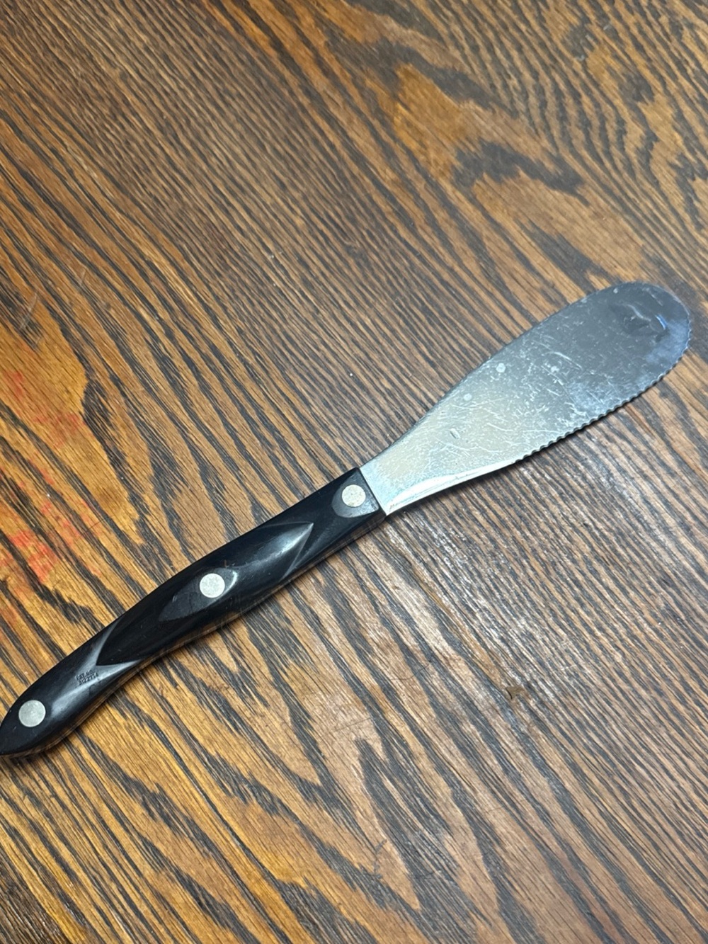 CUTCO Black Handle Stainless Spread Knife